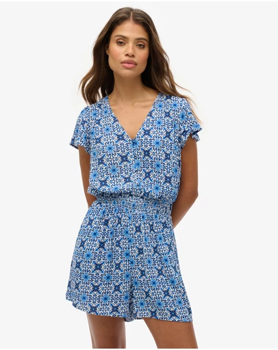 Superdry - Short Sleeve Printed Playsuit