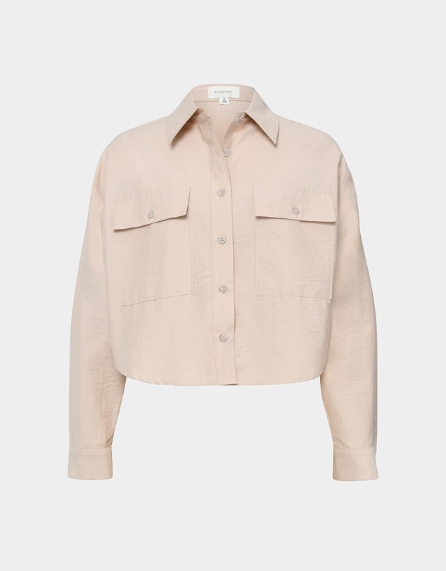 Forcast - Kyla Crop Pocket Shirt