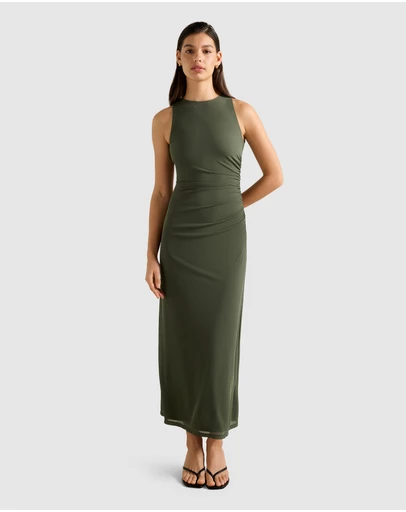 Forever New - Amaya Sleeveless Mesh Midi Dress