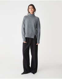Forcast - Jada Notch Hem Turtleneck Knit