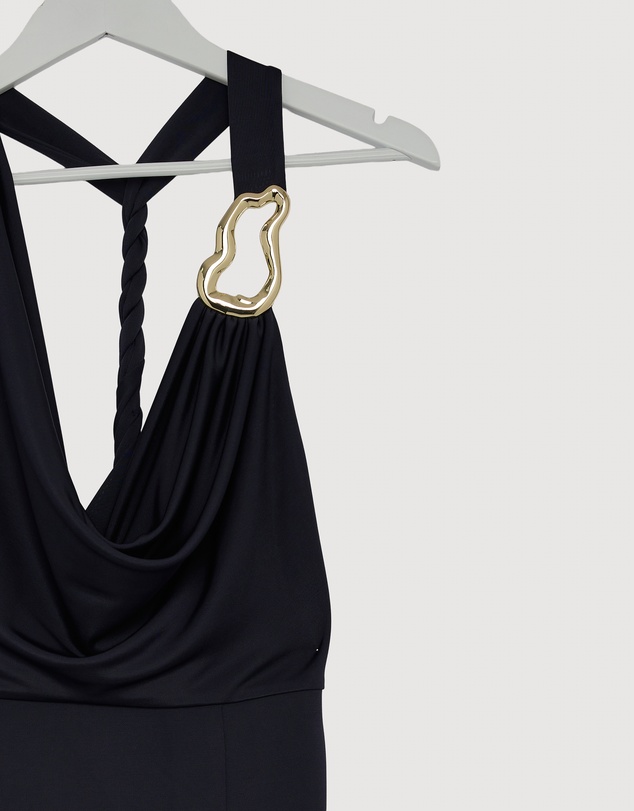 Revibe - Repaired Rebecca Vallance Ayesha Halter Maxi Dress - AU 12