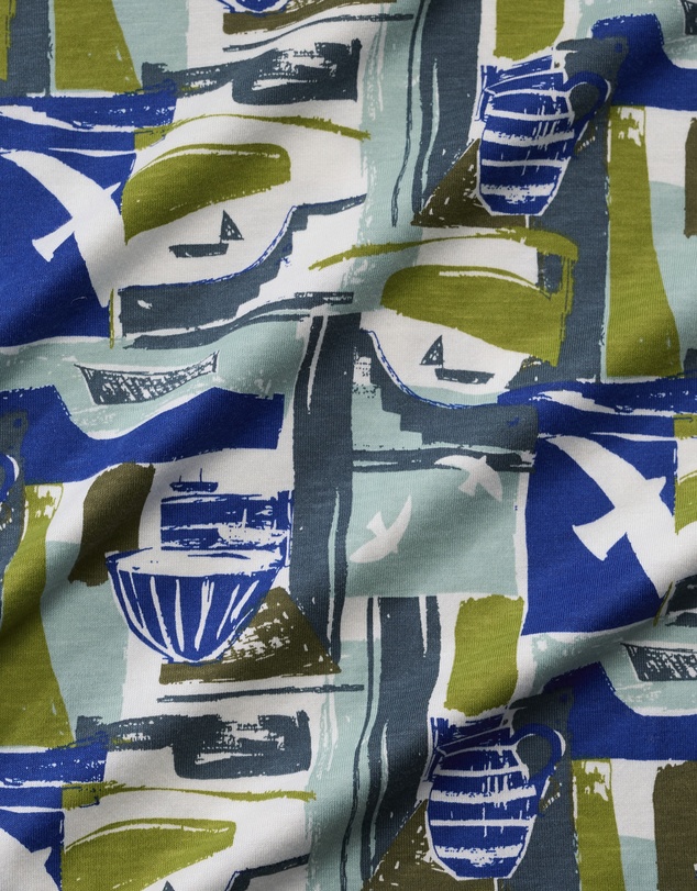 Seasalt - Seasalt Cornwall Green 3/4 Kellow Top