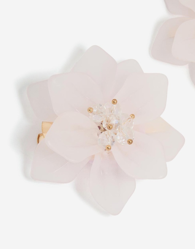 Lovisa - Gold Frosted Flower Hair Clips 2-Pack