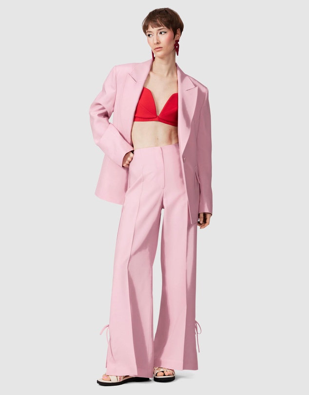 & Other Stories - Bow-Detailed Press-Crease Trousers