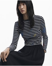 Desigual - Striped combined dress