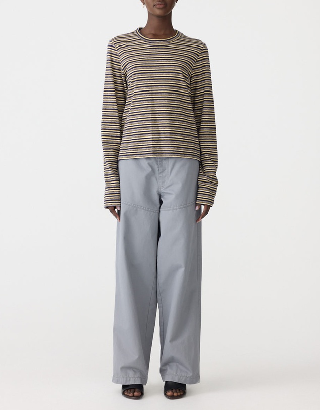 Bassike - Stripe Slim LS T-Shirt