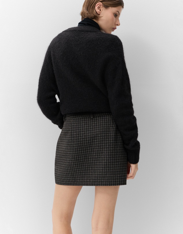 UNISON - Check Tailored Mini Skirt