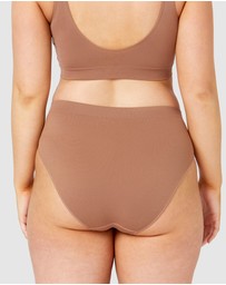 Ambra - 4 Pack Bare Essentials Recycled Nylon Hi Cut Brief