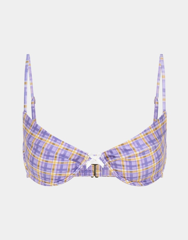 Insight - India Blurred Check Underwire Bikini Set