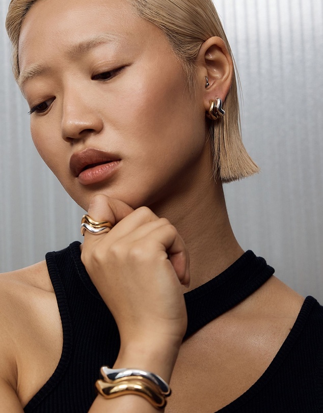 SAINT VALENTINE - Wabi Sabi Mini Hoops - Gold