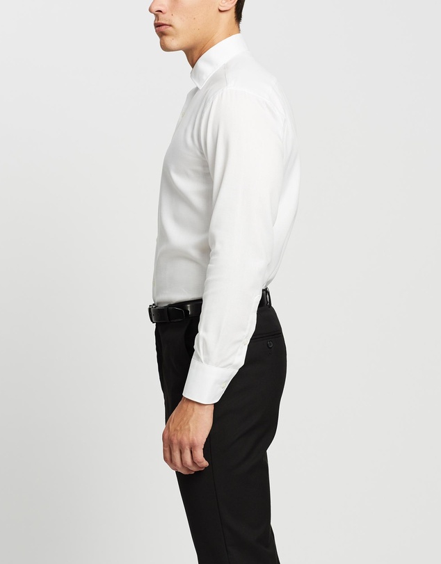 Van Heusen - Euro Tailored Fit Herringbone Shirt