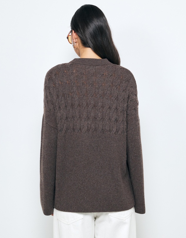 AERE - Jada Wool Blend Cable Knit Jumper