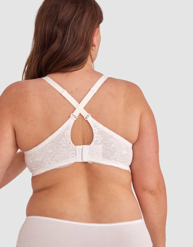Bras N Things - Body Bliss Lace Full Cup Bra - Ivory