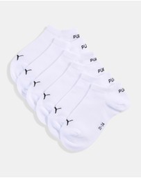 Puma - 3-Pack Plain Sneaker Socks - Kids-Teens