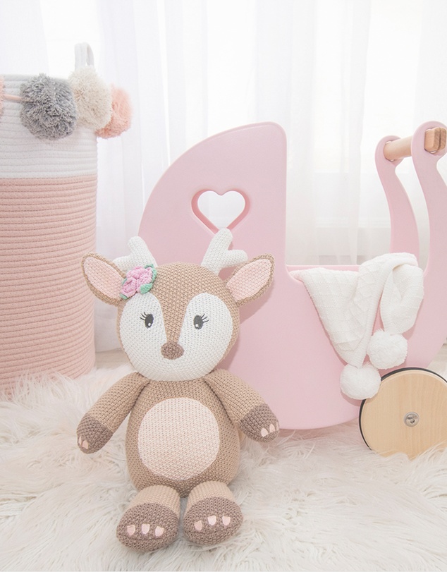Living Textiles - Knitted Toy - Ava the Fawn