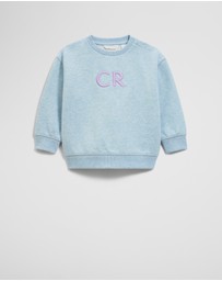 Country Road - Oversized Australian Cotton Cr Logo Sweat