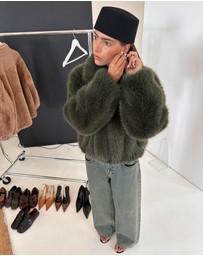 ENA PELLY - Daphne Faux Fur Bomber