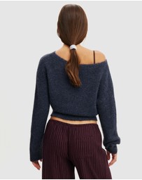 Cotton On Body - Fluffy Off The Shoulder Knit Jumper