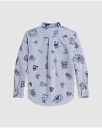 Polo Ralph Lauren - Cotton Oxford Graphic Shirt - Teens