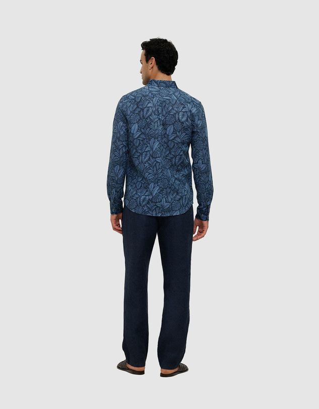 Trenery - Grove Linen Cotton Long Sleeve Shirt