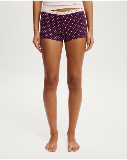 PEYTON POLKA DOT BLACKCURRANTPINK