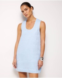 AERE - Orla Linen U-Neck Mini Dress