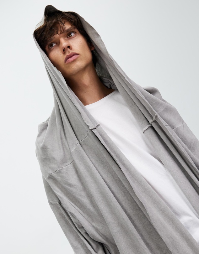 Surrounded By Ghosts - The Aikinite Hooded Rib Knit Cardigan