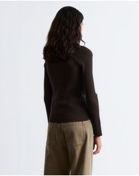 & Other Stories - Rib-Knit Polo Shirt