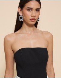 CHANCERY - Ayla Corset Drape Maxi Dress