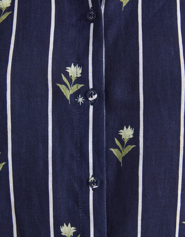 Sportscraft - Hampton Stripe Linen Blouse