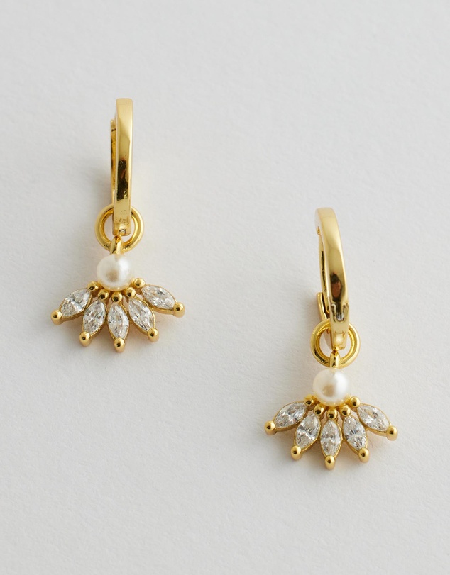 Native Sol - Celestine Pearl Earrings