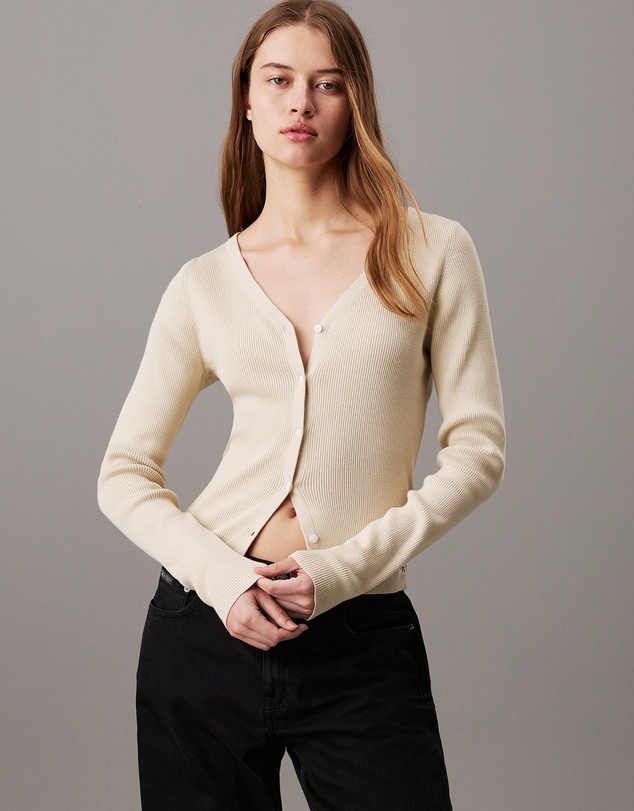 Calvin Klein Jeans - Slim Ribbed Cotton Cardigan