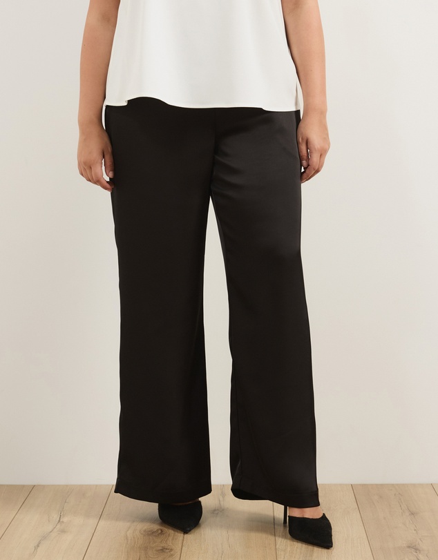 Atmos&Here Curvy - Safffy Satin Pants