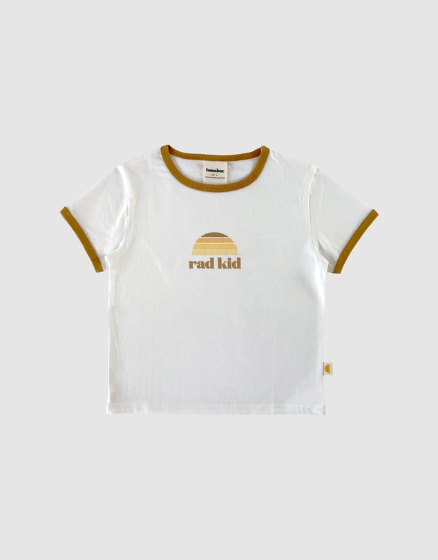 Banabae - Rad Kid Classic Ringer Organic Cotton Tee