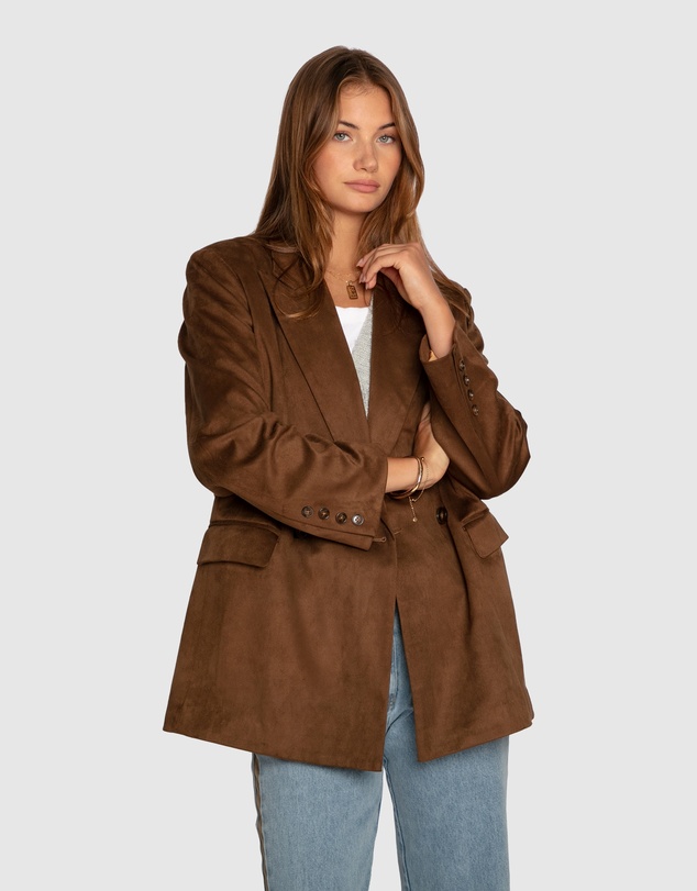 Belle & Bloom - Charmer Faux Suede Blazer