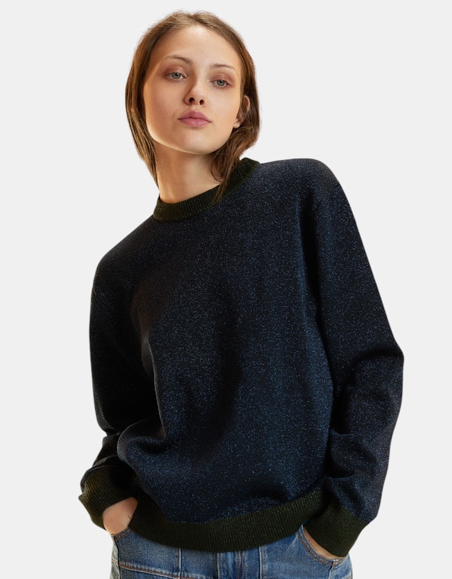 Cynthia Rowley - Metallic Knit Crewneck