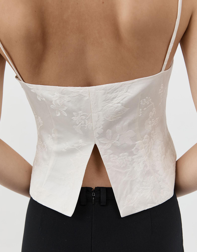 St. Agni - Silk Wool Jacquard Cami