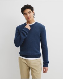 Country Road - Long Sleeve Cotton Crew Neck Knit