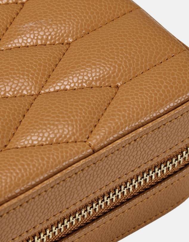 Wolf - WOLF Lauren Zip Travel Case Caramel