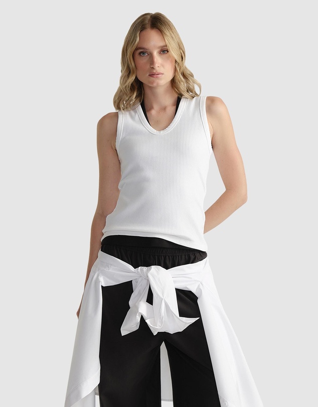 Decjuba - D-Luxe Ribbed Scoop Tank