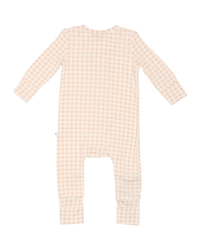 Kynd Baby - Day or Night Onesie in Neutral Gingham