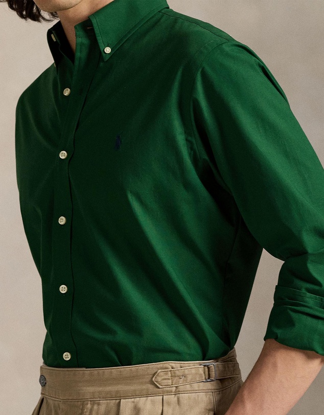 Polo Ralph Lauren - Custom Fit Stretch Poplin Shirt - ICONIC EXCLUSIVE