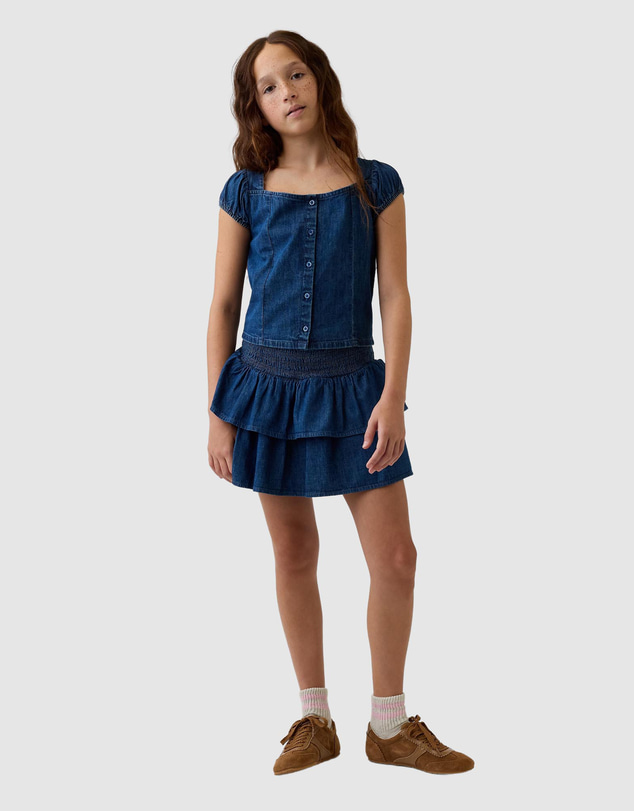 GAP - Smocked Tiered Skort - Teens