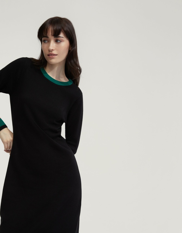 Oxford - Bridgette Contrast Trim Knit Dress
