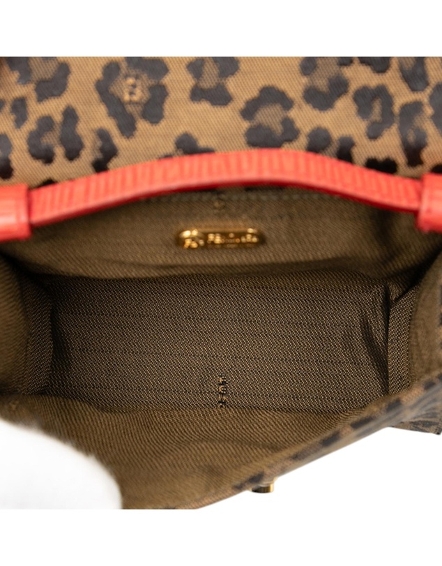 Pre-Loved by Azura Reborn - Pre-Loved Mini Leopard Print Canvas Flap Crossbody