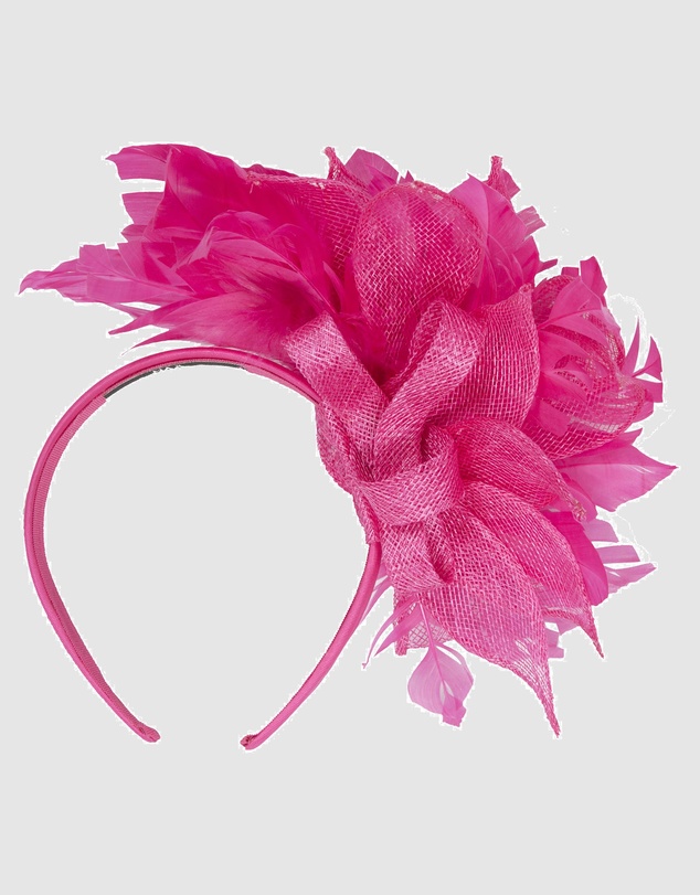 Max Alexander - Modern Fuchsia Racing Fascinator