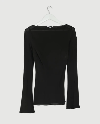 Revibe - Repaired Minima Esenciales Olen Sheer Layered Top - AU 10