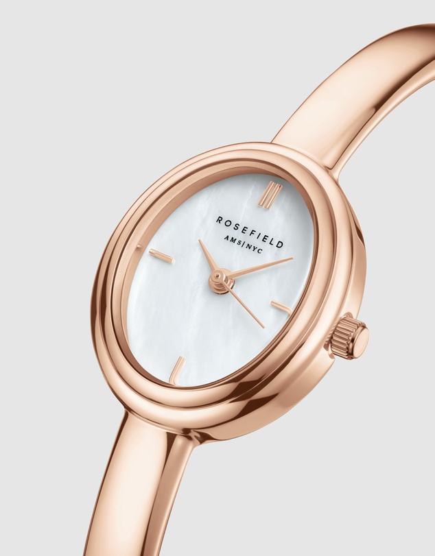 Rosefield - Studio Bangle Rose Gold-Tone Watch