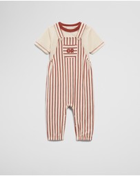 Country Road - Organically Grown Cotton Jersey Short Sleeve Overall Set