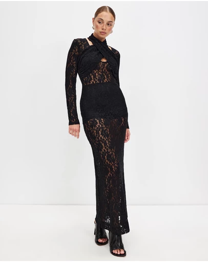 Third Form - Wayward Wrap Neck Maxi Dress